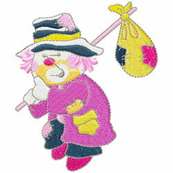 Joker Clowns Embroidery Design 6